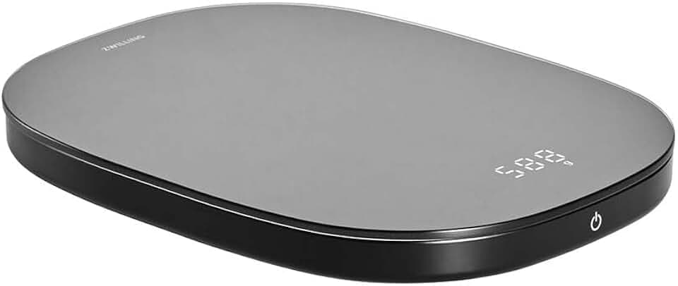 ZWILLING ENFINIGY Digitale Küchenwaage, Tara-Funktion, Bis 10 kg, USB-Ladeanschluss, Mit LCD-Display, Schwarz