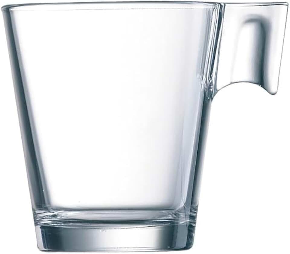 Arcoroc ARC C1360 Aroma Obertasse, Kaffeetasse, 80ml, Glas, transparent, 12 Stück