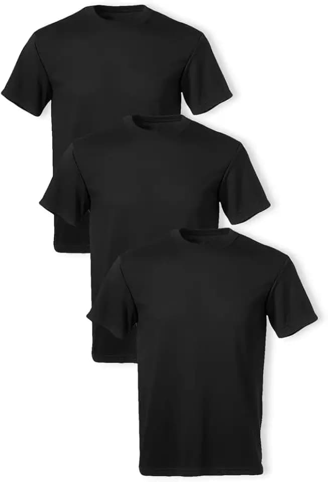 Soffe Men's Military Short Sleeve Crew T-Shirt, Cotton/Poly Blend, 3 Pack
