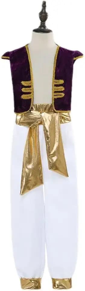 Dressy Daisy Boys Arabian Prince Costume Set, Purple, Size 4T-11