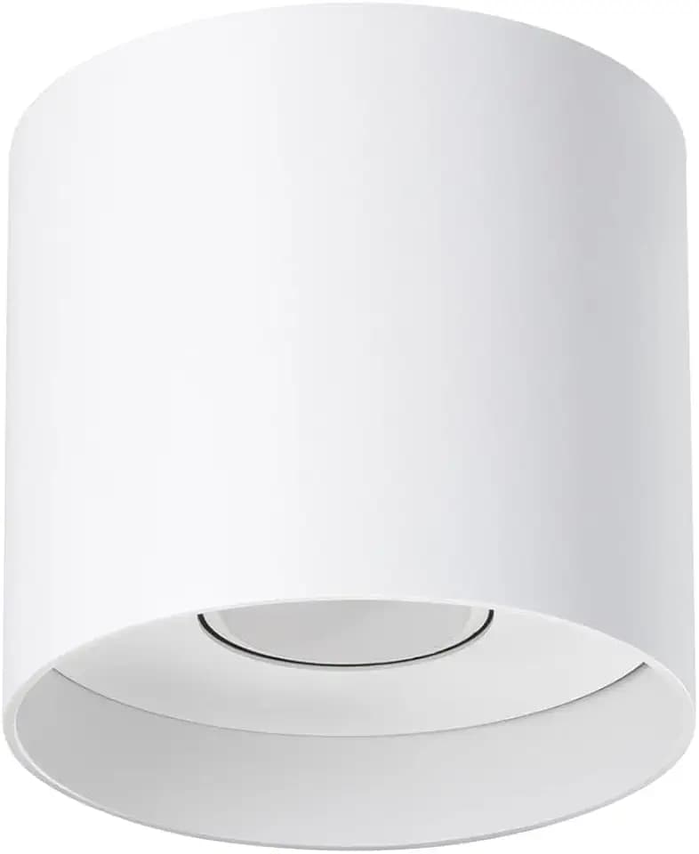 SOLLUX lighting Elegante Deckenleuchte - Deckenleuchten Lampe für Innen - Deckenleuchte Wohnzimmer – Glühbirne nicht enthalten – GU10-Fassung – MIKA - 12x12x11cm - Weiß
