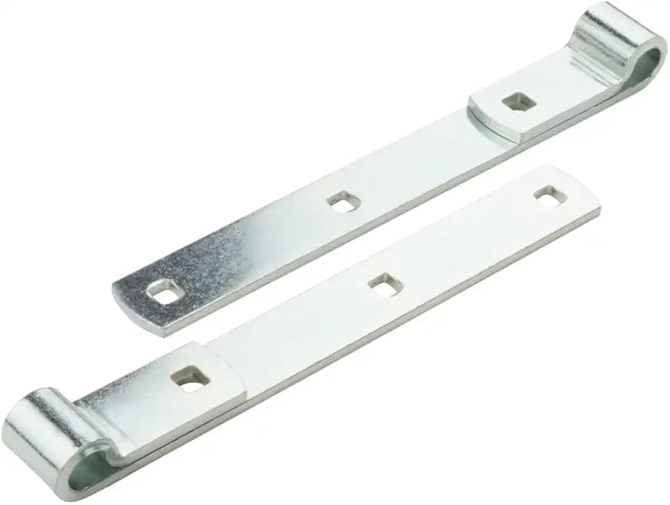 National Hardware Screw Hooks and Strap Hinges, 10", 2-Pack, Zinc Plated