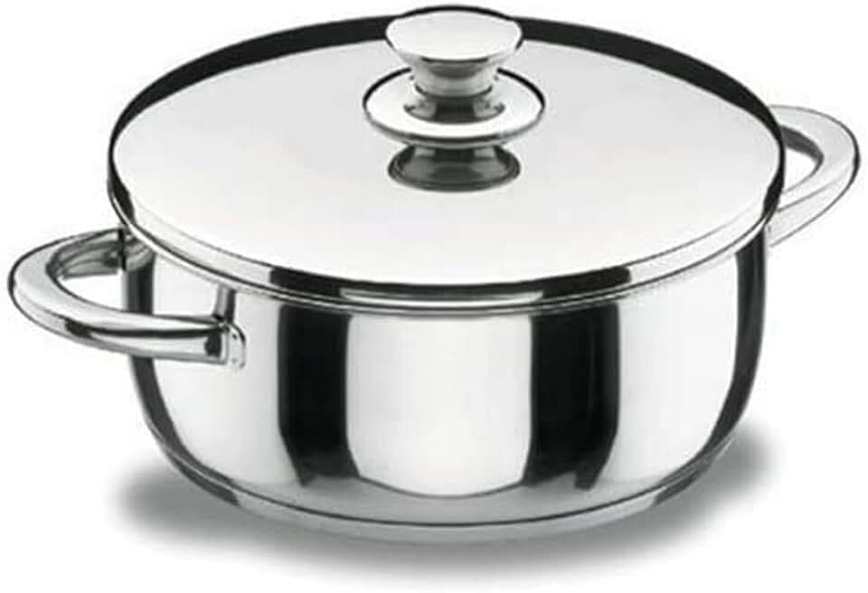 Lacor 40016 Bratentopf mit Deckel 16 cm Vitrocor