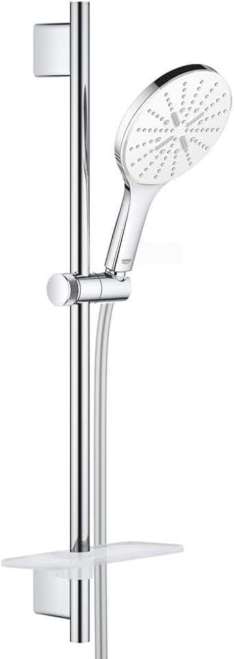 GROHE Rainshower 150 SmartActive | Brausestangenset 3 Strahlarten | moon white | 26592LS0