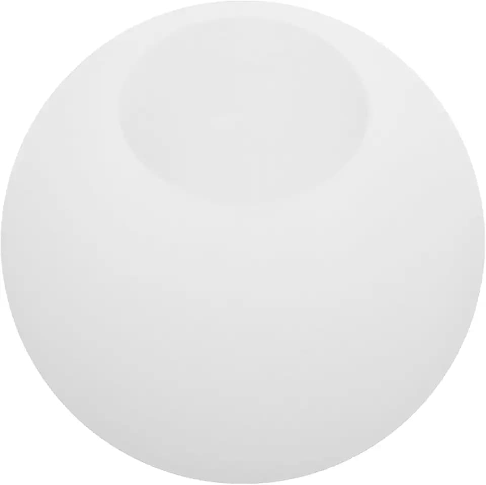 WOONEKY Lampenschirm Aus Glas Für Pendelleuchte Milchglas Kugel Mit Öffnungsloch Runder Ersatzschirm Für Sanfte Lichtstreuung Geeignet Für Innenbeleuchtung Im Wohnbereich