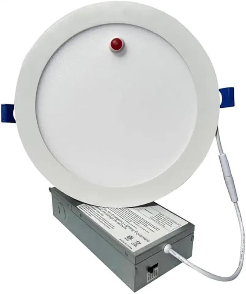 E2 LIGHTING 6 Inch Slim LED Downlight, 16W, 8W Emergency Battery Backup
