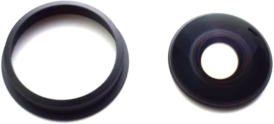 [1 Pcs] Camera Lens Glass Replacement for Insta360 X4, 360° Lens Repair Part with Mounting Ring, Compatible with Insta 360 X4 Action Camera Accessories (Version 1)