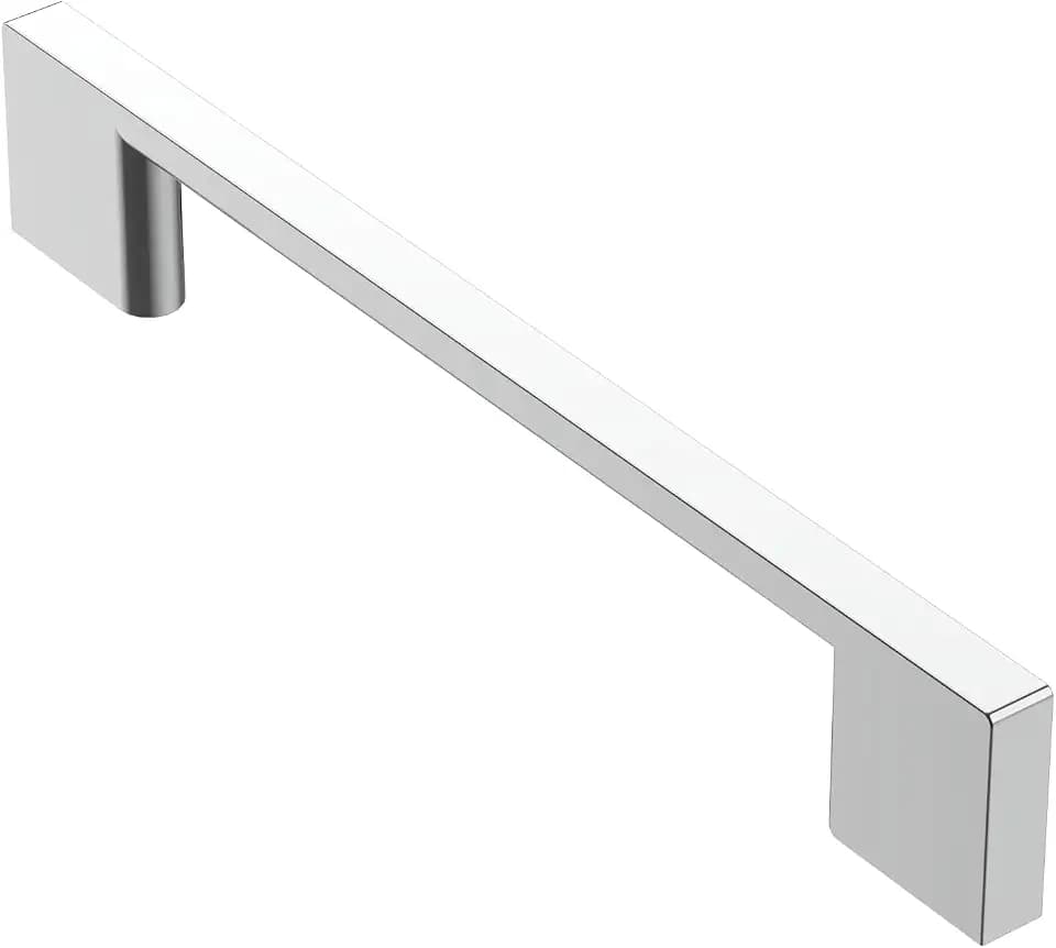 Alzassbg 5" Polished Chrome Cabinet Pulls and Handles 10 Pack, AL3051CP