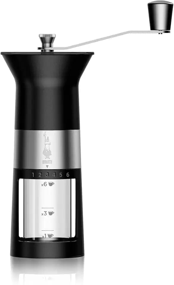 Bialetti Manuelle Kaffeemühle von, Edelstahl, Mattschwarz