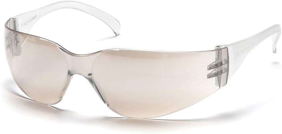 Pyramex Safety Glasses,Clr/I/O Mirror (Pack of 12)