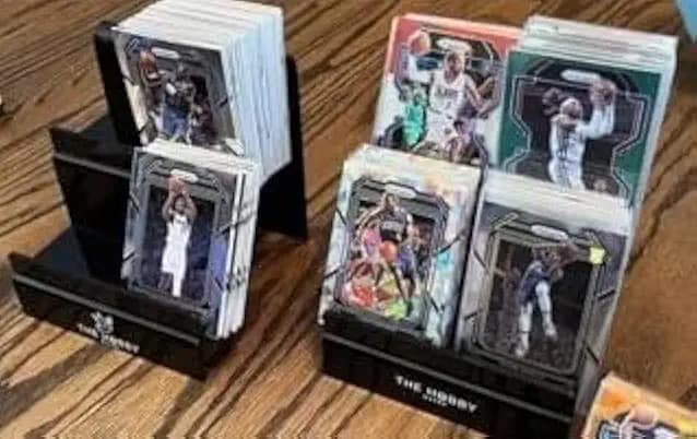 TheHobbyHaven Premium Trading Card Display Stand - Holds 100+ Ungraded Cards, Durable Organizer for Pack Openings, Sports Cards, Gaming Cards & Collectibles - Two-Pack (2)
