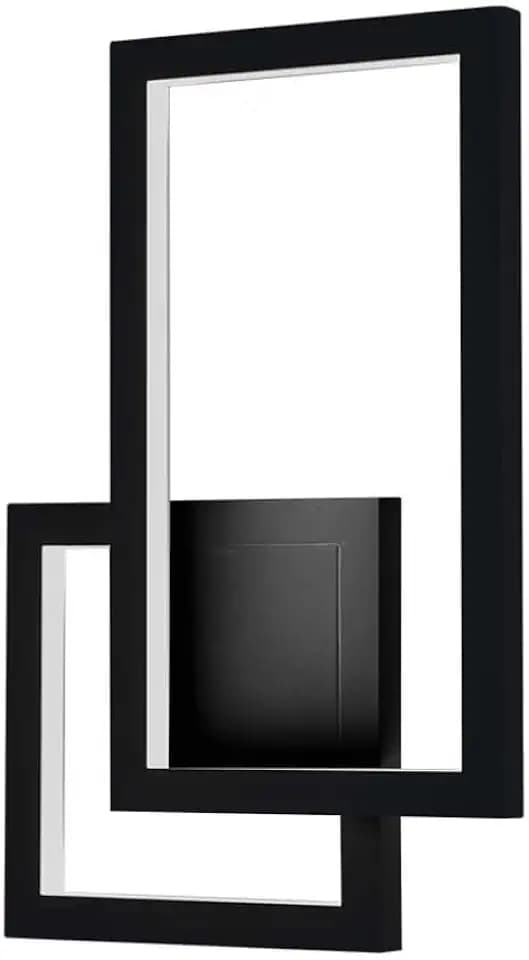 V-TAC VT-11120 LED-Wandleuchte, geometrisch, doppelt, rechteckig und quadratisch, 20 W, Schwarz, modernes Design, 3000 K, IP20 SKU 6842