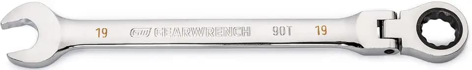 GEARWRENCH 19mm 4 Degree Swing Arch 12 Point Flex Head Ratcheting Combination Wrench - 86719
