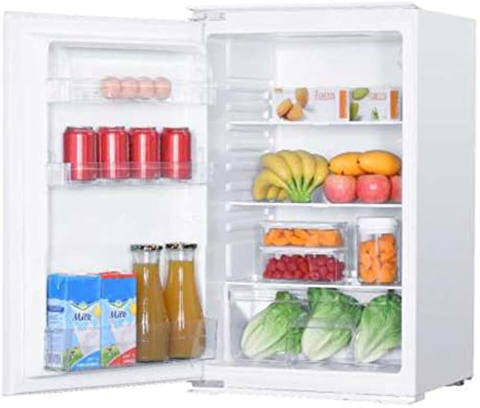 SCHOEPF – KSE510A+ Einbau-Kühlschrank 129 L – Leise 39 dB – Automatisches Abtauen – 88 x 54 x 54 cm – Wechselbarer Türanschlag – Vollraum-Kühlschrank mit Glasablagen und Gemüseschublade