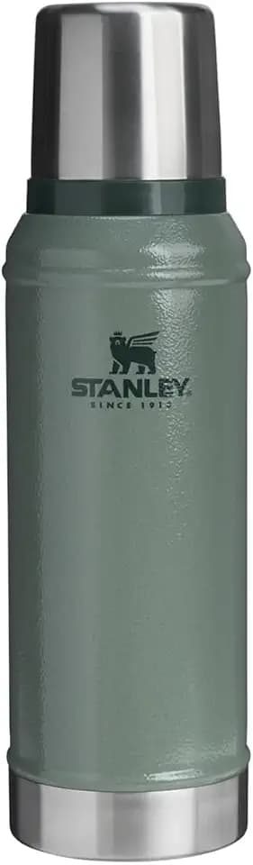 Stanley 1913 Classic Legendary Thermoskanne 0.94L - Hält 24 Stunden Heiß Oder Kalt - Spülmaschinenfest - Deckel Dient Als Becher - Isolierflasche BPA Frei - Edelstahl Thermosflasche - Hammertone Green
