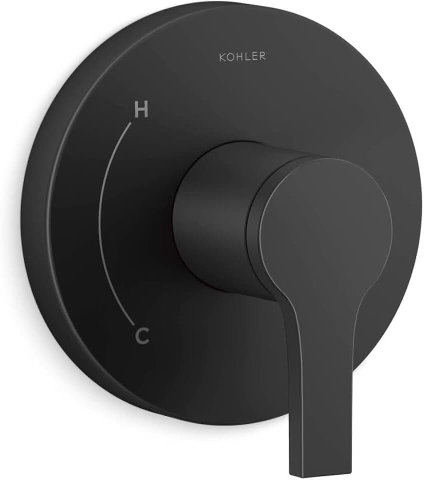 Kohler TS35320-4-BL, Elate Rite-Temp Valve Trim, Matte Black, Contemporary Bathroom Valve, High Durability