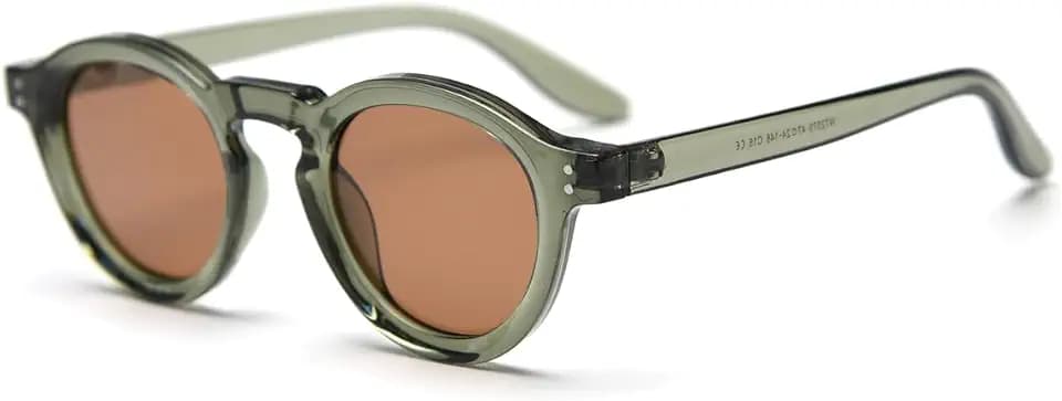 Polarisierte Sonnenbrille Frauen Männer Runde Sonnenbrille TR90 Rahmen Retro Eyewear UV400