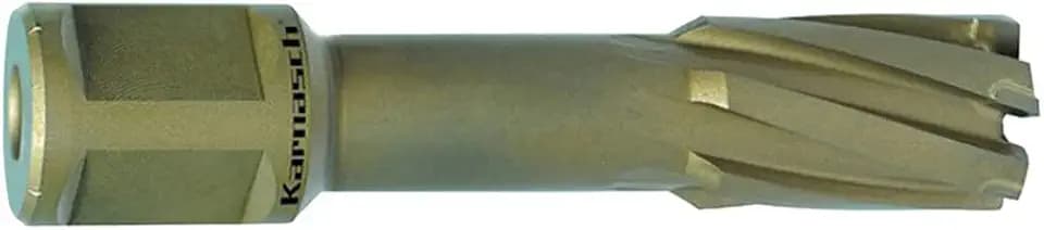 KARNASCH 201940105 Hard-Line55 Kernbohrer mit Hartmetall, Weldon-Griff, 55 mm Schnittlänge, 42,86 mm Schnittdurchmesser, 19 mm Schaftdurchmesser