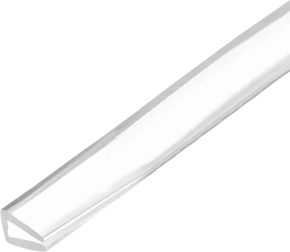 PATIKIL Rubber Seal Strip, 10Ft Flexible U Channel Edge Trim Protector Soundproof Door Seal Strips Fit 2-3mm Thick Edge, 1/4"(6mm) Width, 3/8"(10mm) Height, Transparent