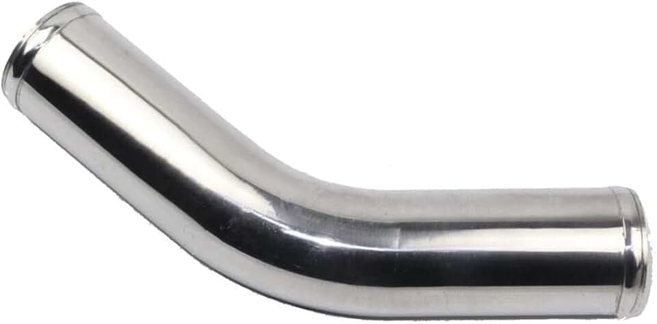 3" OD 45 Degree Aluminum Elbow Pipe with Beaded Ends
