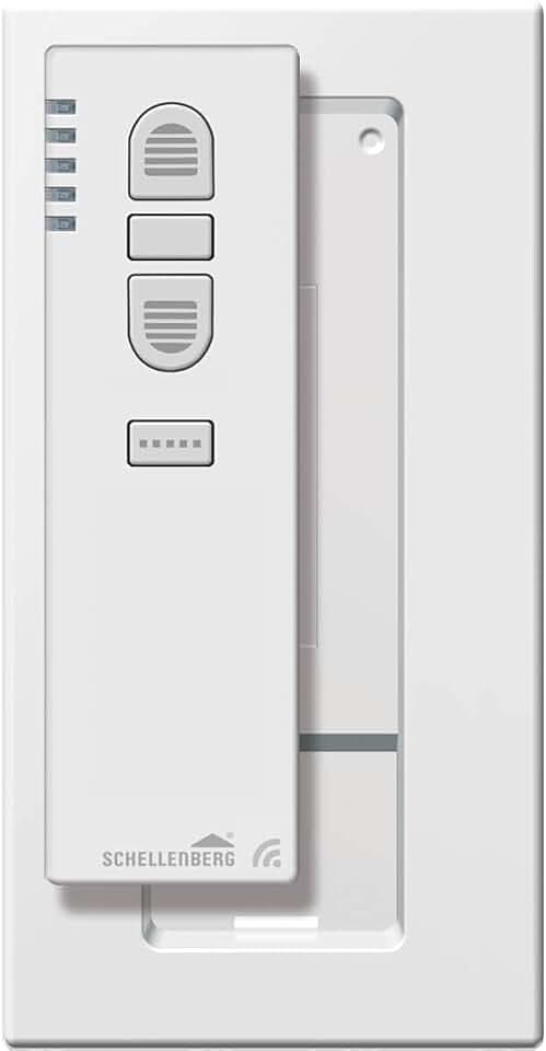 Schellenberg 20023 5 Channel Remote Control for Electric Wireless Roller Shutter Drives and Wireless Awning Drives - White by Schellenberg