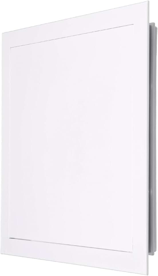 PATIKIL Drywall Access Panel 13x13 Inch, Aluminum Frame Wall Hole Cover Plumbing Access Doors with Click Open/Close Mechanism for Wall Ceiling, White