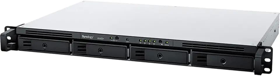Synology 4-Bay Rackmount NAS RackStation RS422+ (Diskless),Black