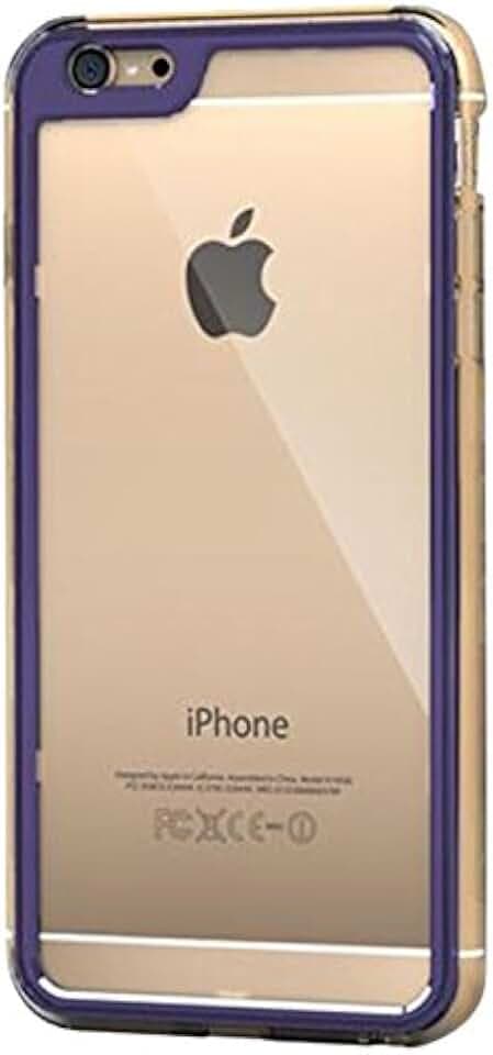 rooCASE Displayschutz für Gelledge Case Full Body Schutzhülle für Apple iPhone 6 Plus, Aluminium, hochkapazitiv, Violett