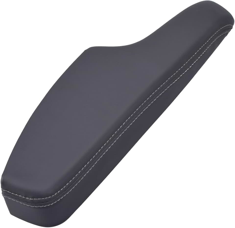 Front Left Door Armrest Compatible with Dodge Charger Chrysler 300 2011-2023, Black PU Leather Driver Side Inner Armrest Pad, Replace 1WK37DX9AB