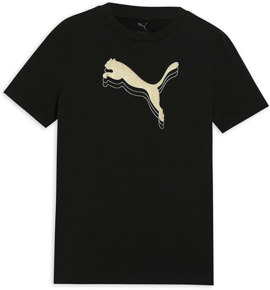 PUMA Girl's ESS Metallic Tee G Tees (Pack of 1)