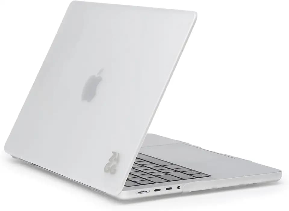ZAGG MacBook Protection MacBook Air 13" M5/M4/M3/M2 Case – Premium Two-Piece Hard-Shell Snap-on Cover with Rubberized Non-Slip Grips, Durable, Lightweight, Scratch-Resistant, Frosted Finish, Clear