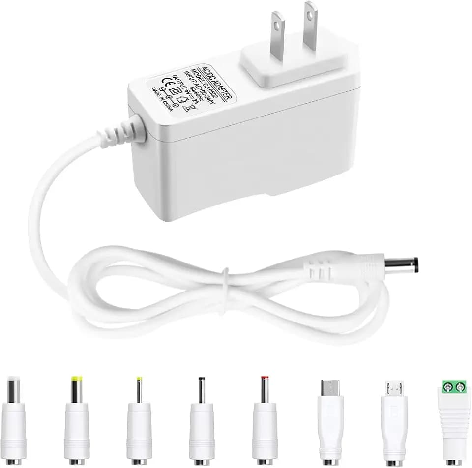 5V 2A DC Power Supply Adapter AC/DC Wall Plug Charger 5Volt 2A