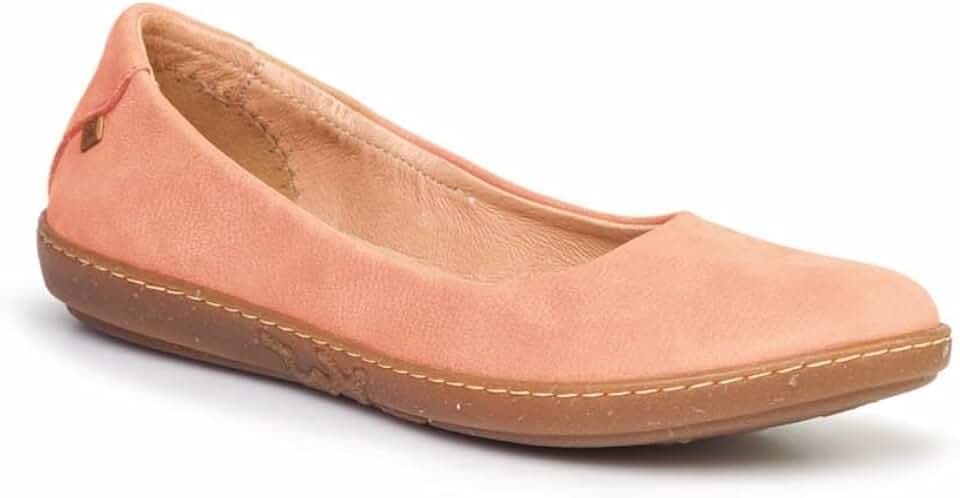 El Naturalista N5300 Nobuck Lavado Salmon/Coral Coral Damen Ballerinas