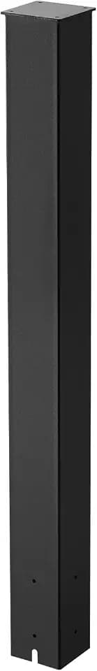 VEVOR Mailbox Post, 43 x 4 x 4 Inches, Steel In-Ground Mounting Mail Box Stand with Powder Coating Surface, Heavy Duty Metal Post Sleeve Kit for Outside Curbside Residential Use, Easy Install, Black