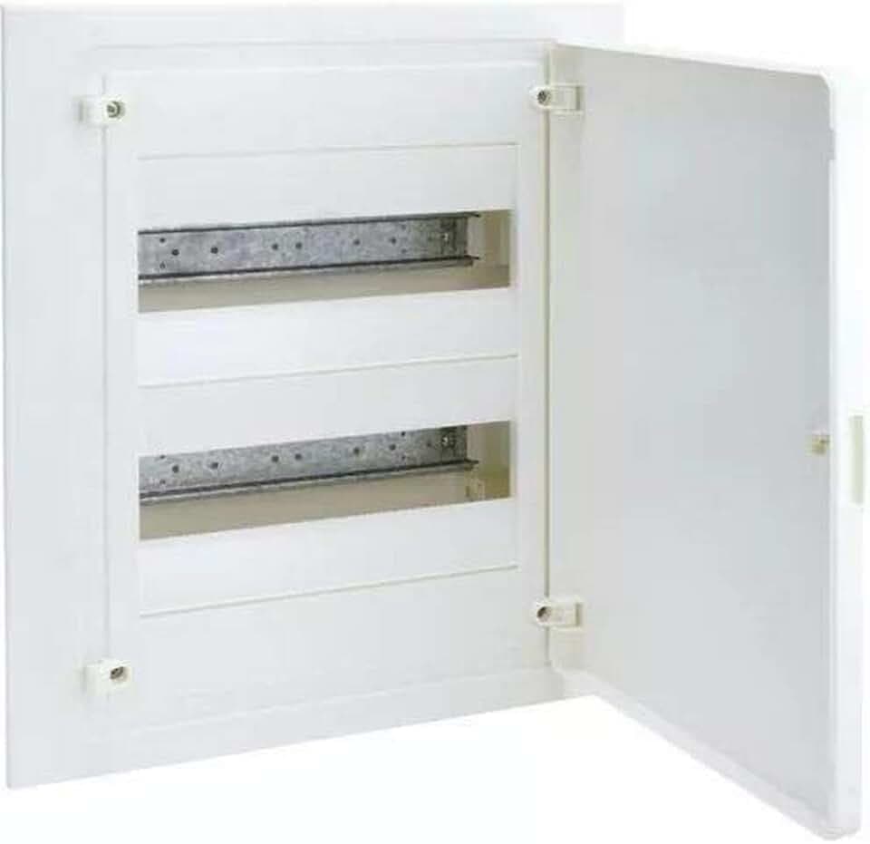 Caja empotrable golf serie VF, 2 filas, 24M, con puerta opaca blanca