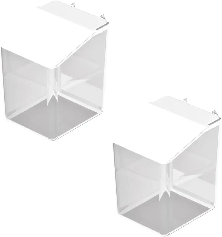 Keepo Peg Board Organizer Accessories, Peg Board with Accessories, Pegboard Hooks, Pegboard Bins (2 Bins with Lid)