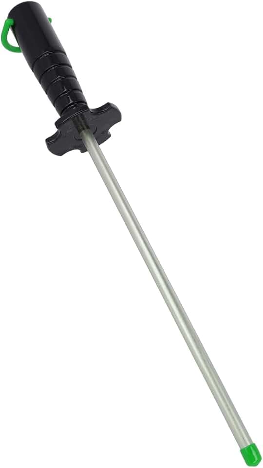 DMT Diamond Steel™ Diamant Schleifstab 12" Extrafein | Messerschärfer in Profiqualität | 30cm Wetzstahl für Messer und Werkzeuge | Made in USA | DS2E