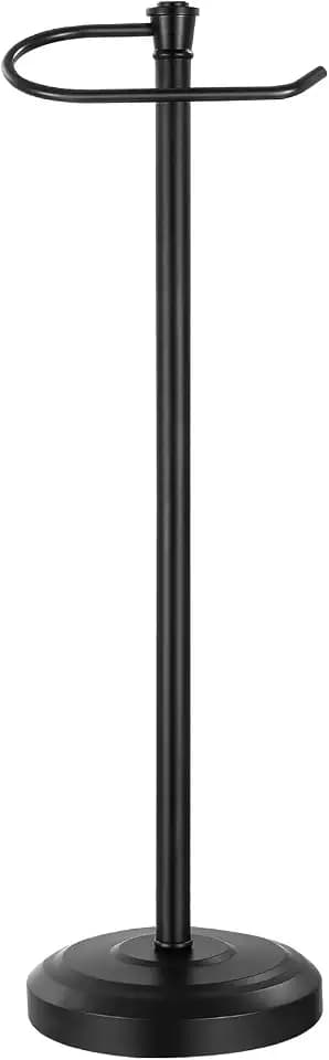 Black Toilet Paper Holder Free Standing，Stainless Steel