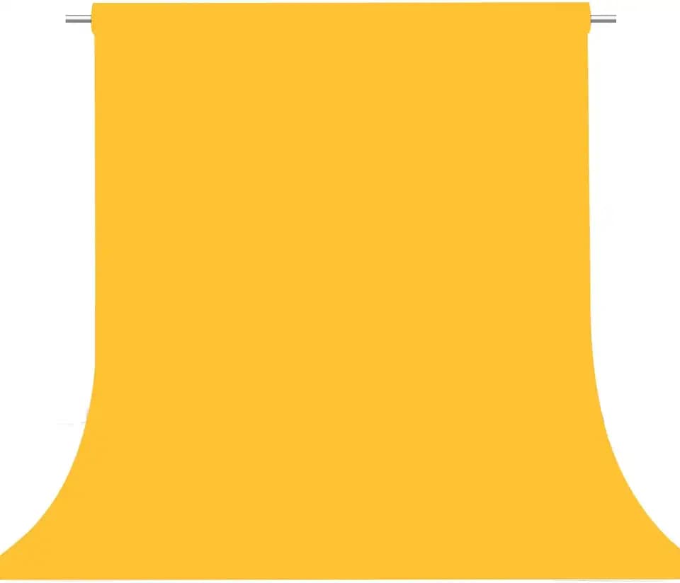 Yellow Photography Backdrop for Photoshoot, Fabric 8x10ft