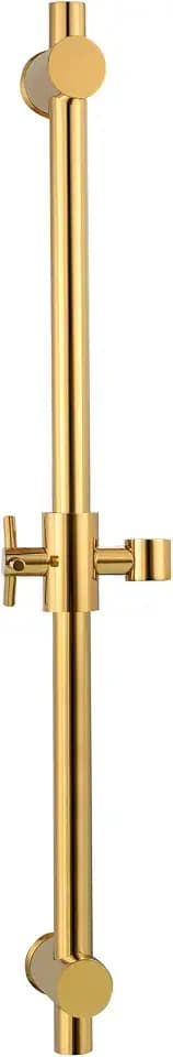 CIENCIA Duschstange Variabel 66cm Messing Wandstange Dusche Brausestange Titangold für Handbrause Dusche, BJ4022