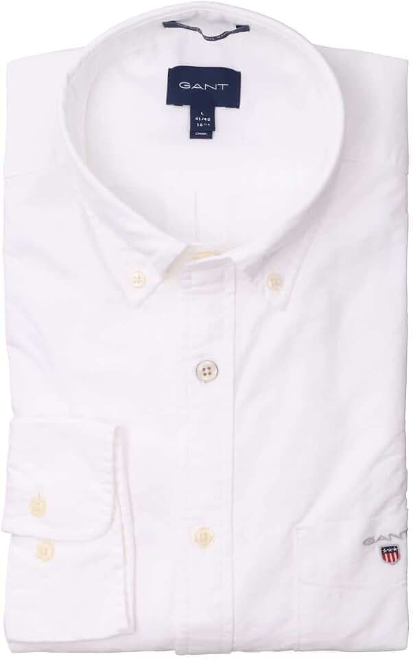 GANT Regular Fit Hemd Langarm geknöpft Streifen blau