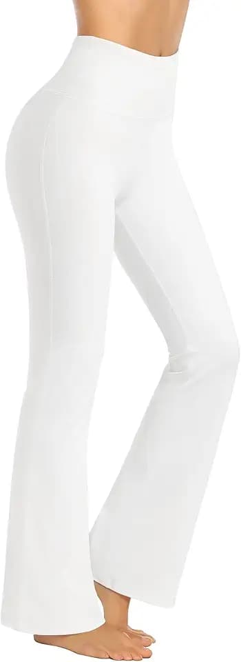 Promover Yoga Hose Damen Hohe Taille Bootcut Sporthose Strecken Activewear Hose Trainieren Bootleg Schlaghose Fitness Yogahose Flare Hose Aktive Freizeit Jazzpants