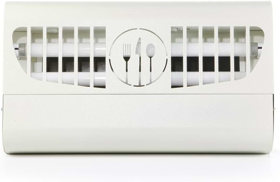 HENDI Insektenvernichter, Klebeplatten, 100m², Insektenkiller, Insektenfanggerät, Elektronisch, Metallgehäuse mit Wandbefestigung, 2 x 15W UV-A, 230V, 30W, 480x100x(H)285mm, ABS Kunststoff