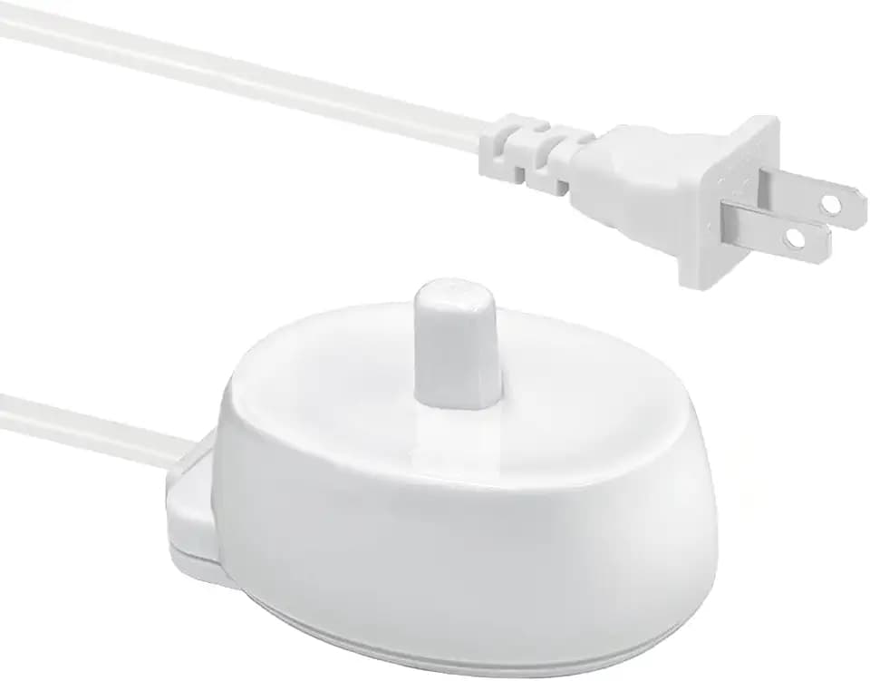 Superer Replacement Charger for Braun Oral-B Electric Toothbrush, iO Series 2/3/4/5/6, Pro 1000/3000/5000, Vitality, Smart, Genius, Model 3757, IP67 Waterproof Charging Base with 4 ft Power Cord