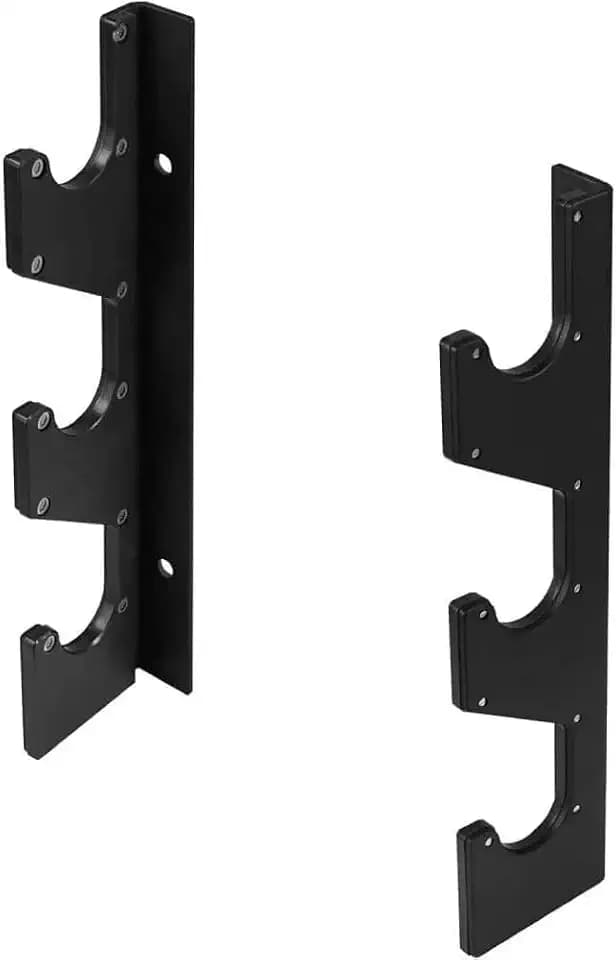 Yes4All Legierter Stahl Horizontale Wandhalterung für Langhanteln mit Schutzschicht aus UHMW-Kunststoff - Storage Rack für Langhanteln, Gewichtsstange und latzugstange