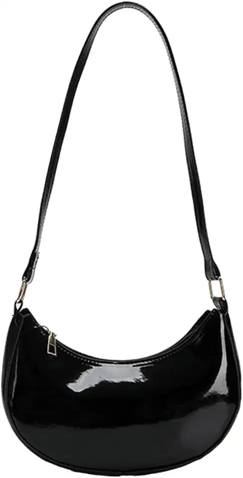 Patent Leather Evening Purse Shiny Clutch MINI Hobos Armpit Shoulder Bag