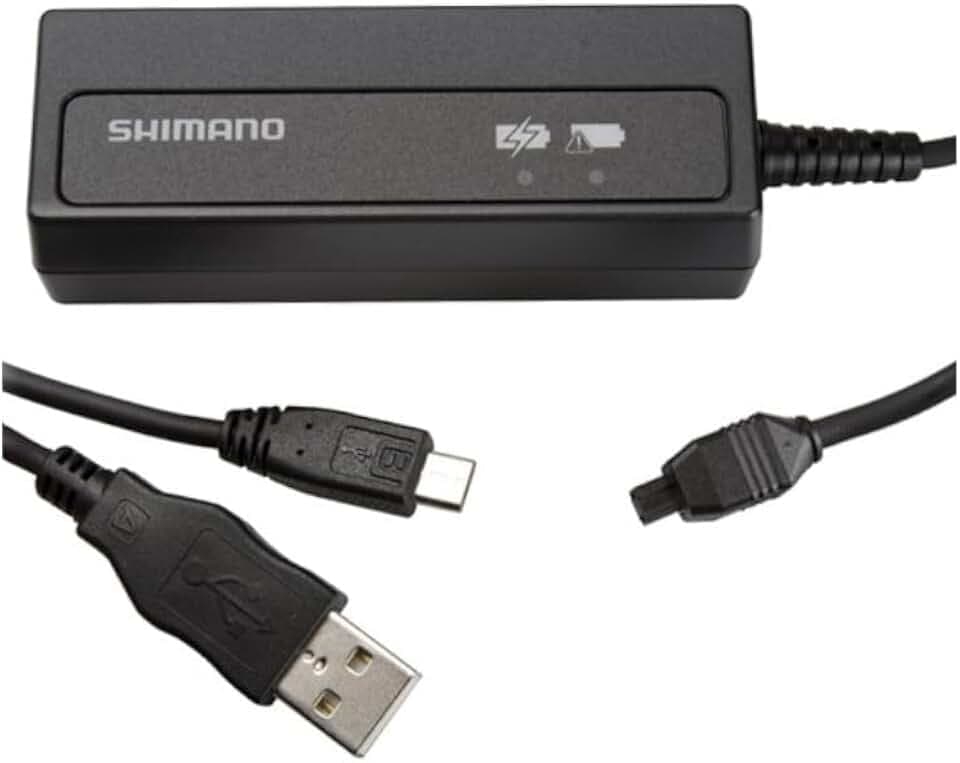 Shimano Cycling SMBCR2 SM-BCR2 Di2 Internal Battery Charger Direct to SM-EW90 Junction, Black, Uni