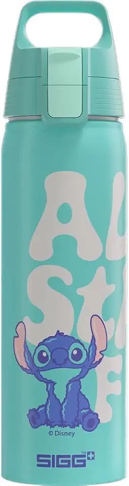 Sigg - Alu Trinkflasche - WMB One Disney Lilo & Stitch - Made in Switzerland - Für Kohlensäurehaltige Getränke Geeignet - Auslaufsicher - BPA-frei - Türkis - 0.75 L
