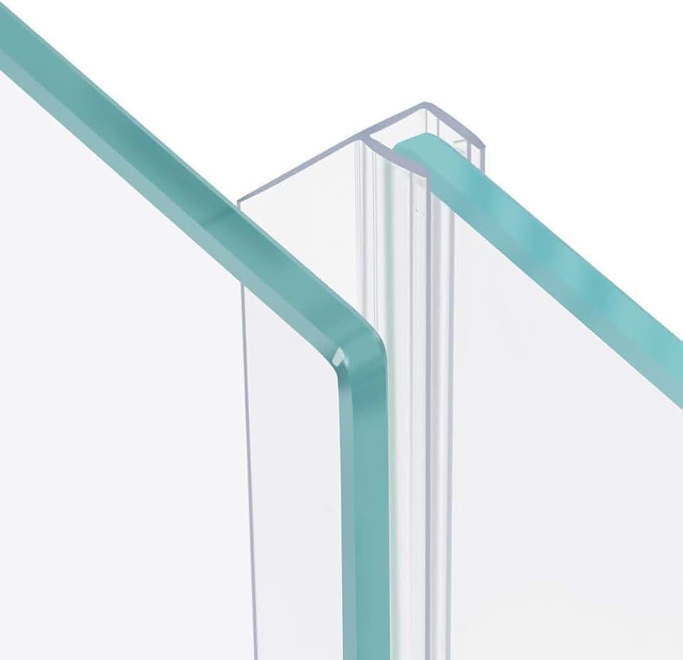 78" Sliding Shower Door Side Seal Strip for 1/4" Glass,w/ 3/5" Flip (1X78")