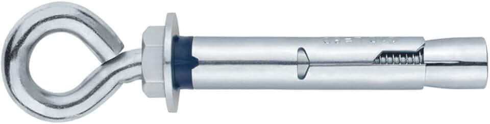Index Fixing Systems ch-ar – Pack von 10 Verankerungen antigiro für hohe Lasten, Oese Beschichtung, verzinkt, M6 x 45 mm, Ø 8 mm